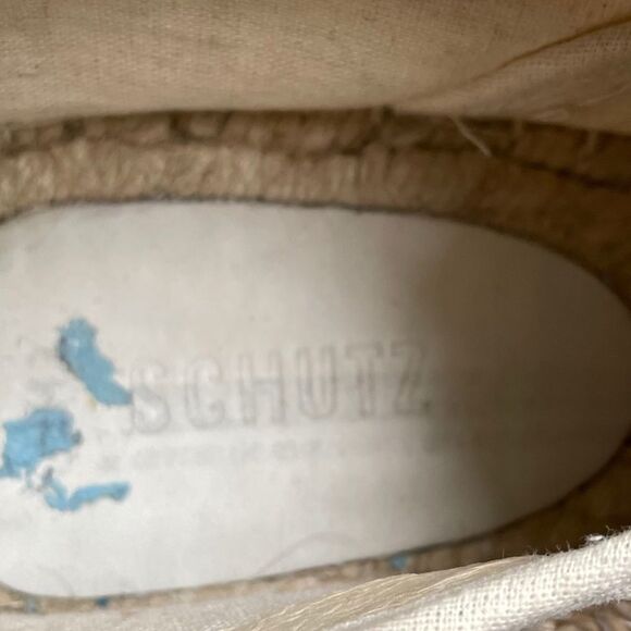 SCHUTZ Espadrilles Sandals Shoes Tan 8 - Picture 11 of 13